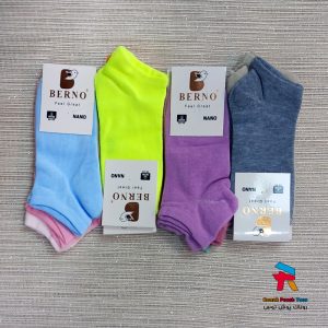جوراب زنانه مچی پنبه ای چند رنگ برنو جینی عمده
