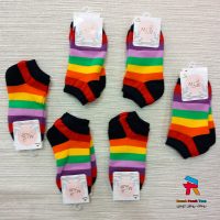 جوراب زنانه مچ پنبه ای چند رنگ میلاد جینی عمده
