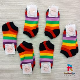 جوراب زنانه مچ پنبه ای چند رنگ میلاد جینی عمده