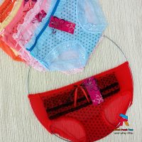 شورت زنانه فانتزی توردار خال دار مودال عمده جینی