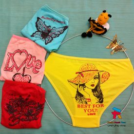 شورت زنانه پشت چاپی نخی کتان پنبه جینی عمده درجه یک