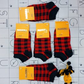 جوراب زنانه مچی اسپرت زنانه طرح چارخونه جینی عمده