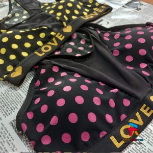 ست نیم تنه و شورت زنانه توپی چند رنگ عمده کلی (بسته 6 عددی)