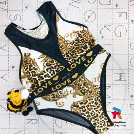 ست شورت زنانه و نیم تنه پلنگی طرح دار عمده کلی (بسته ۶ عددی)