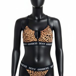 ست نخی زنانه کش پهن پلنگی(30408)