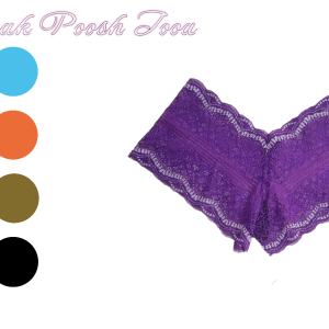 شورت زنانه فانتزی طوری دوریس(بسته 12 عددی)(50337)