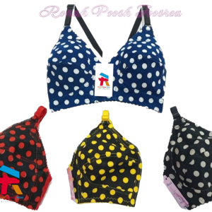 سوتین زنانه دیسکو خالدار(بسته 12عددی)(30383)